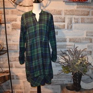 J Peterman medium flannel dress